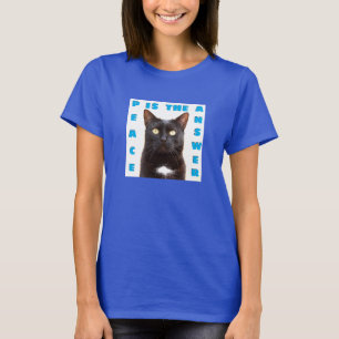 Paz - Camiseta de gato (oscura)