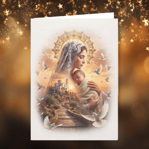 Paz Celestial Navidad Madonna y Jesús