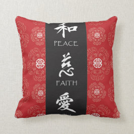 Paz china del zen, fe, almohada del amor