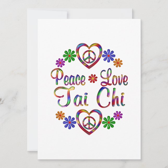 Paz colorida Amor Tai Chi (Anverso)