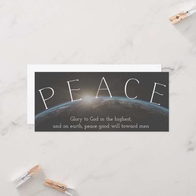 Paz cristiana en los Navidades del paso de la Bibl (Anverso/Reverso In Situ)