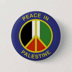 Paz en el botón de Palestina