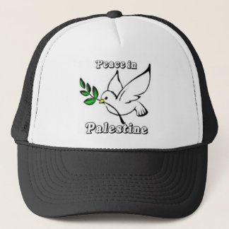 Paz en gorra de la paloma de Palestina
