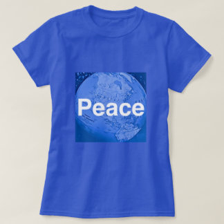Paz en la camiseta de la tierra