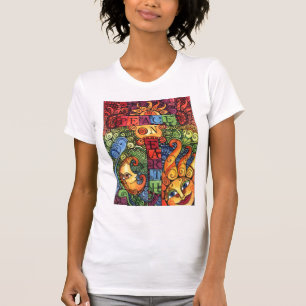 Paz en la camiseta de la tierra
