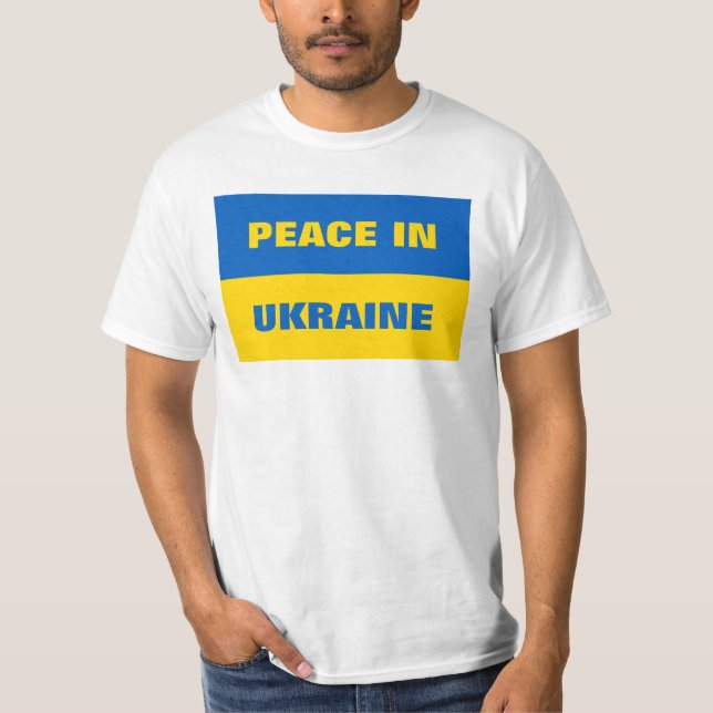 PAZ EN LA Camiseta DE UCRANIA (Anverso)
