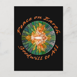 Paz en la Tierra con tarjetas de diseño de vidrio 