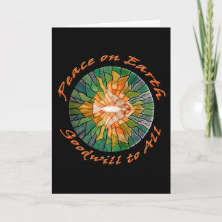 Paz en la Tierra con tarjetas de diseño de vidrio 