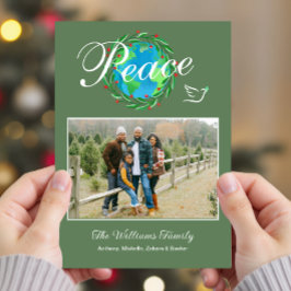 Paz en la Tierra Navidad Costumbre Foto Personaliz
