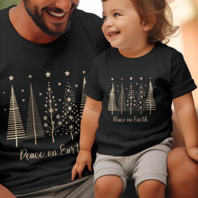 Paz en la Tierra Navidades camiseta Minimalista (Subido por el creador)
