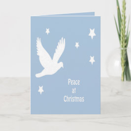 Paz En Navidad Con Logo Blanco De Paloma En Vuelo