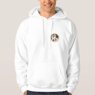 Paz en sudadera con capucha de la tierra