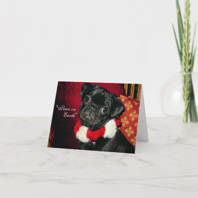 Paz en tarjeta del día de fiesta de la tierra (Anverso)