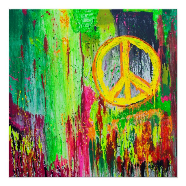 Paz en Times Square Poster perfecto (Anverso)