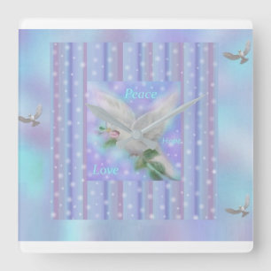 "Paz, esperanza, amor" Reloj grande