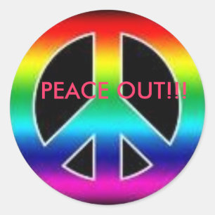 ¡¡paz fuera pegatina increíble!!