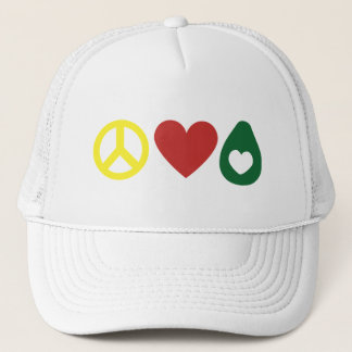 Paz, gorra del aguacate del amor
