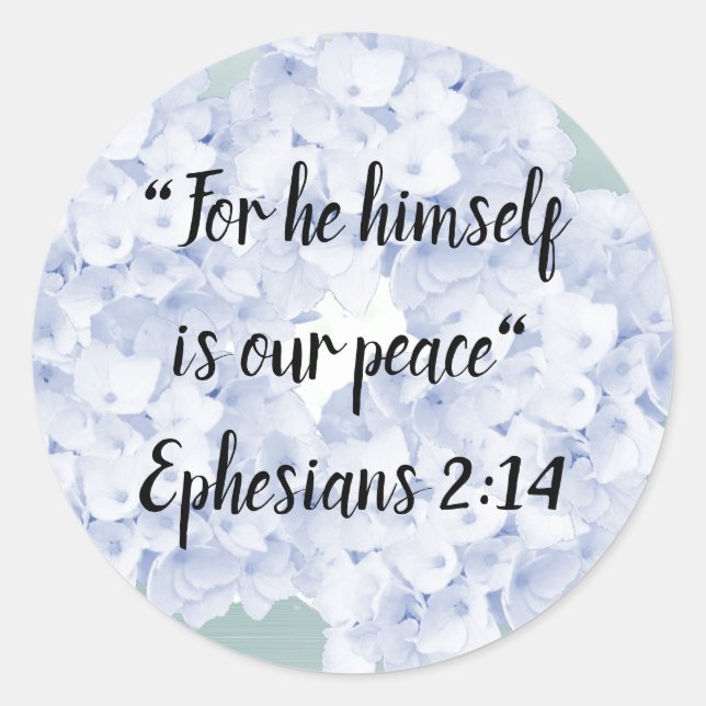 Paz Jesús es nuestro Pegatina de la Ronda de Paz (Anverso)