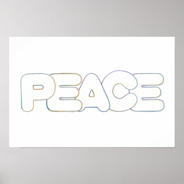 Paz, la palabra, Póster (Frente)