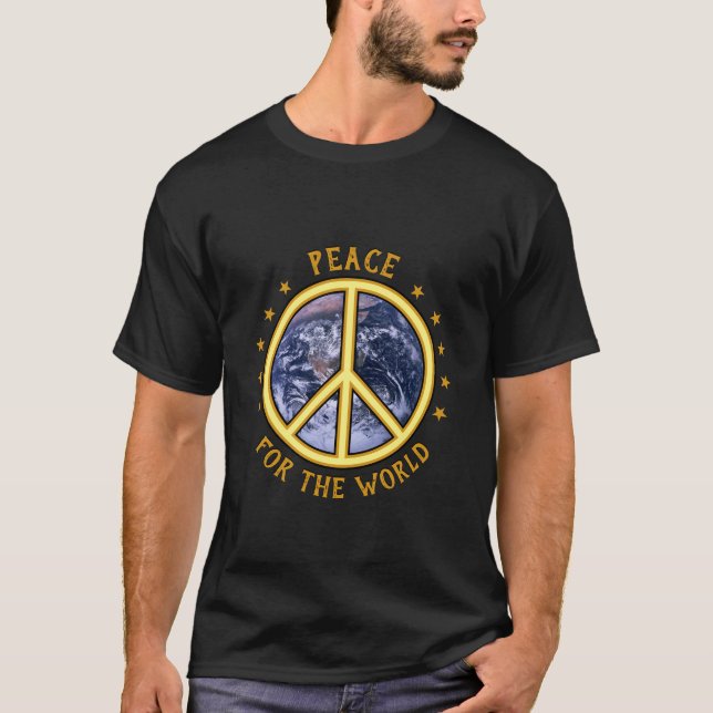 Paz para el mundo ☮ camiseta (Anverso)