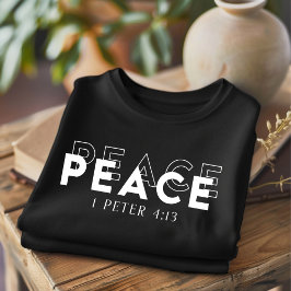 Paz para hombres y mujeres camisetas cristianas