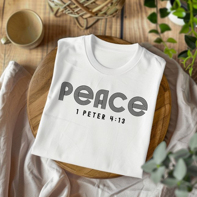 Paz para hombres y mujeres camisetas cristianas (Subido por el creador)