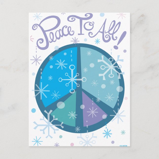 ¡Paz para todos! Postal (Anverso)