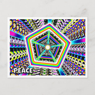Paz (puedes cambiar las palabras) Tarjeta postal