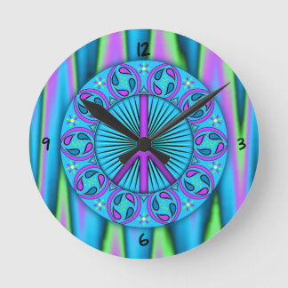 Paz ~ Reloj redondo de hoja