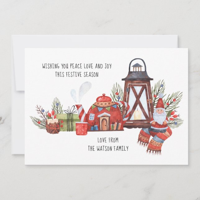 Paz Rustica Amor Alegría Alegría Navidades Foto Pe (Anverso)