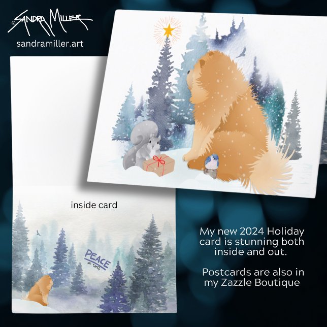 PAZ Tarjetas de arte de vacaciones de perro Chow V (Subido por el creador)