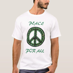 paz verde para toda la camiseta