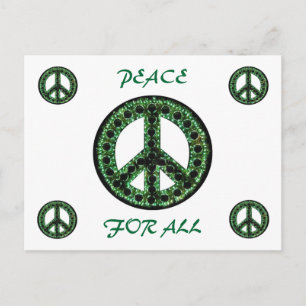 paz verde para todas las postales