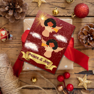 Paz Y Alegría A Un Alegre Navidad Saludando