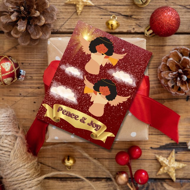 Paz Y Alegría A Un Alegre Navidad Saludando (Subido por el creador)