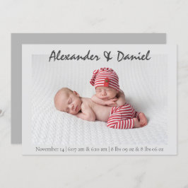 Paz y alegría | Anuncio de nacimiento de niños gem