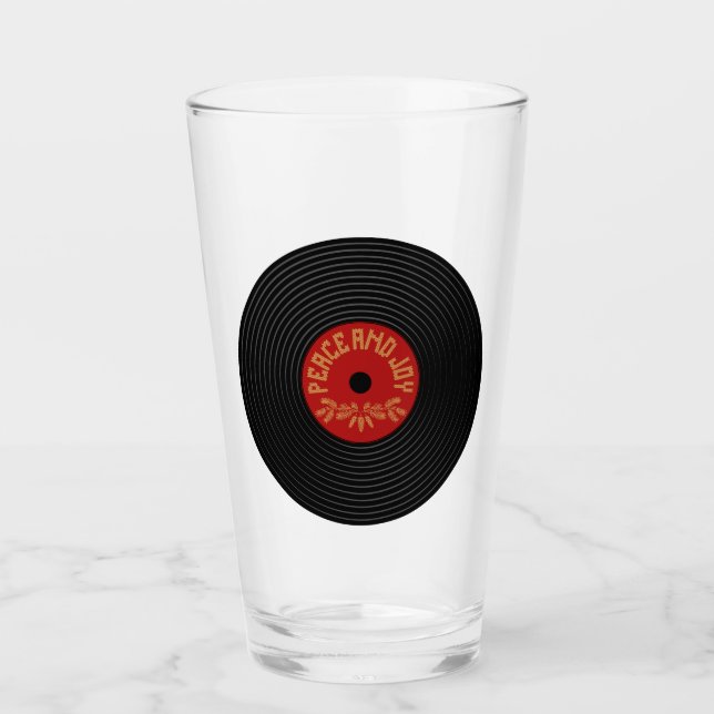 Paz y alegría diseño de discos de vinilo (Anverso)