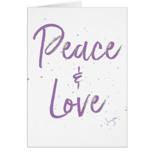 PAZ y amor morado