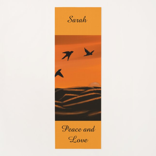 Paz y amor Yoga Mat (Anverso)