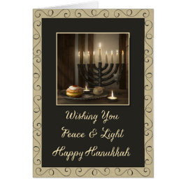 Paz y luz Hanukkah