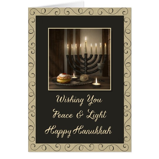 Paz y luz Hanukkah (Frente)