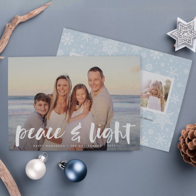 Paz y luz | Tarjeta fotográfica Hanukkah (Subido por el creador)