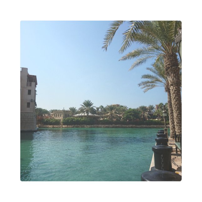 Paz y tranquilidad en el lugar 16"x16" Arte Metali (Anverso)