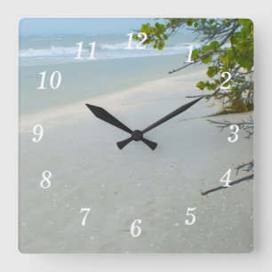 Paz y tranquilidad en el reloj de pared de la isla