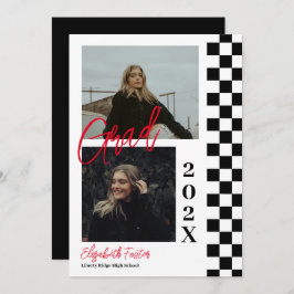 Pc&B con invitación a graduación roja