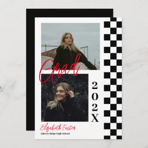 Pc&B con invitación a graduación roja