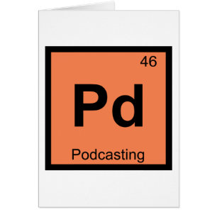Pd - Podcasting Química Símbolo de la Tabla Periód