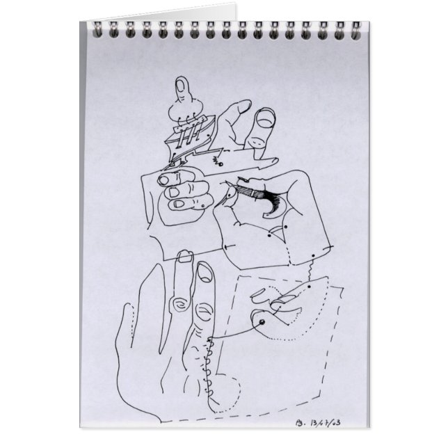 PDD 8 Pequeños dibujos débiles Jeux de Mains Card (Frente)