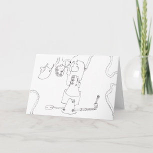 PDD Pequeños dibujos débiles Surreal Geek tarjeta