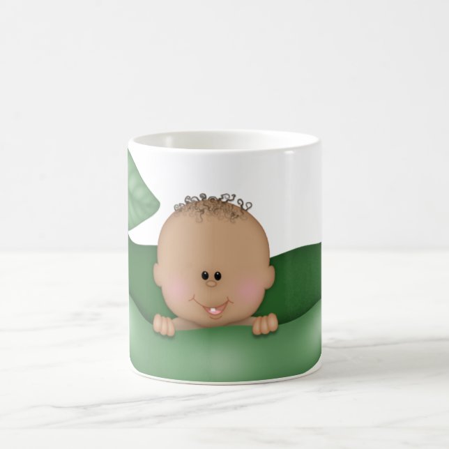 PEA EN LA POD Copa Africana De Baby Shower Mug Cup (Centro)